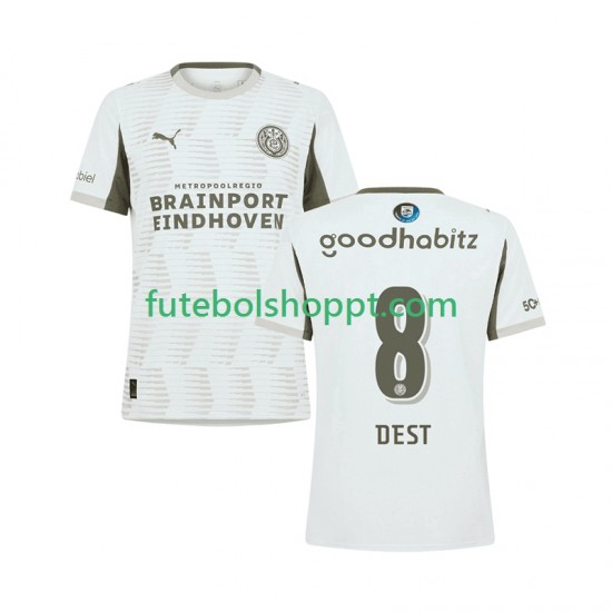 Camisola Homem PSV Eindhoven Sergino Dest 8 Terceiro Equipamento 2025-2026 Manga Curta