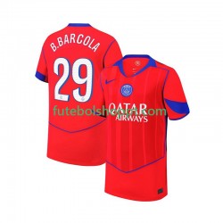 Camisola Homem Paris Saint-Germain Bradley Barcola 29 Terceiro Equipamento 2025-2026 Manga Curta