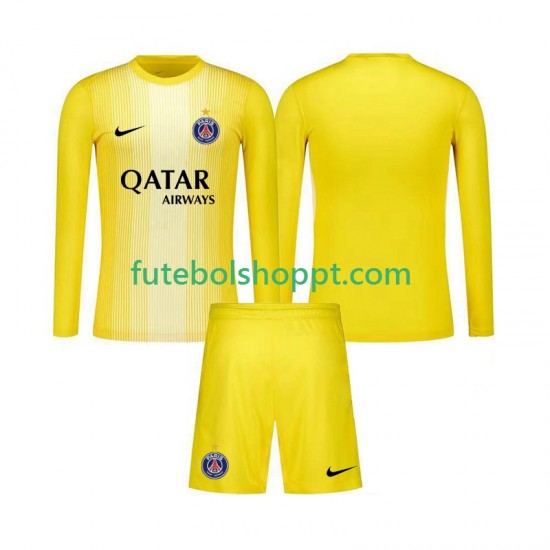 Camisola Júnior Paris Saint-Germain Guarda-redes Terceiro Equipamento 2025-2026 Manga Comprida