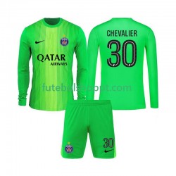 Camisola Júnior Paris Saint-Germain Lucas Chevalier 30 Guarda-redes Alternativa Equipamento 2025-2026 Manga Comprida