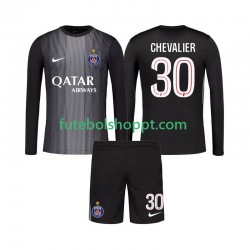Camisola Júnior Paris Saint-Germain Lucas Chevalier 30 Guarda-redes Principais Equipamento 2025-2026 Manga Comprida