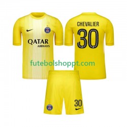Camisola Júnior Paris Saint-Germain Lucas Chevalier 30 Guarda-redes Terceiro Equipamento 2025-2026 Manga Curta