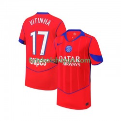 Camisola Júnior Paris Saint-Germain Khvicha Kvaratskhelia 7 Terceiro Equipamento 2025-2026 Manga Curta