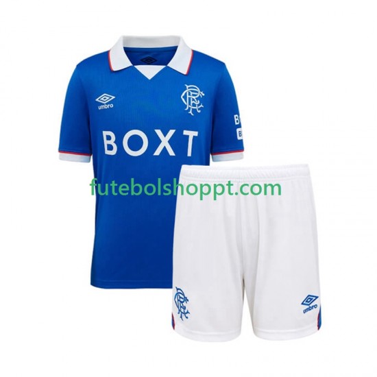 Camisola Júnior Rangers Principais Equipamento 2025-2026 Manga Curta