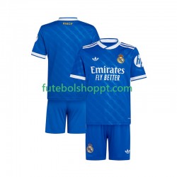 Camisola Júnior Real Madrid Terceiro Equipamento 2025-2026 Manga Curta