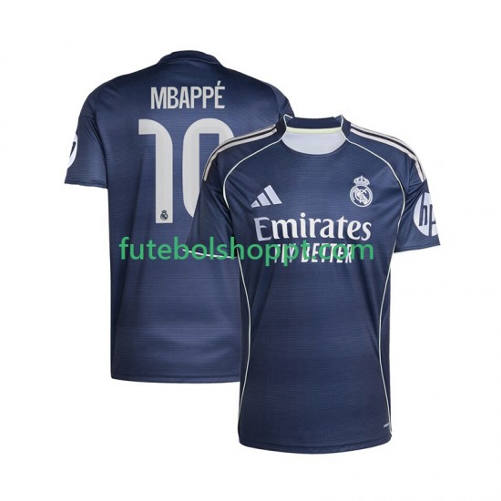 Camisola Homem Real Madrid Mbappé Kylian 10 Alternativa Equipamento 2025-2026 Manga Curta