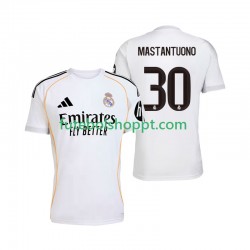 Camisola Homem Real Madrid Mastantuono 30 Principais Equipamento 2025-2026 Manga Curta