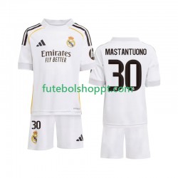 Camisola Júnior Real Madrid Mastantuono 30 Principais Equipamento 2025-2026 Manga Curta
