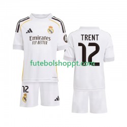 Camisola Júnior Real Madrid Trent Alexander-Arnold 12 Principais Equipamento 2025-2026 Manga Curta