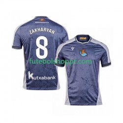 Camisola Homem Real Sociedad Arsen Zakharyan 8 Alternativa Equipamento 2025-2026 Manga Curta