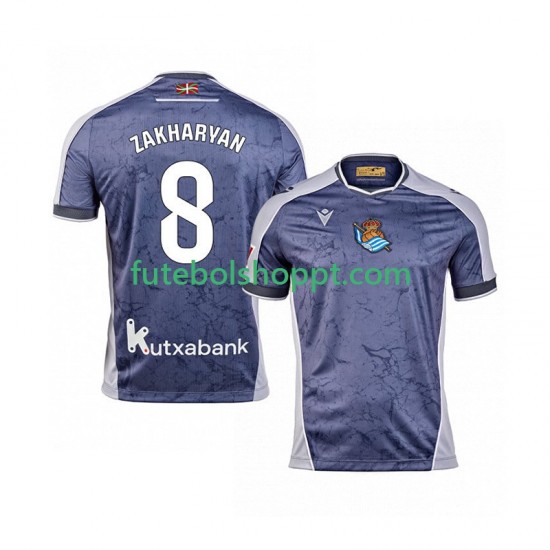 Camisola Homem Real Sociedad Arsen Zakharyan 8 Alternativa Equipamento 2025-2026 Manga Curta