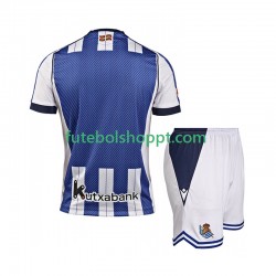 Camisola Júnior Real Sociedad Principais Equipamento 2025-2026 Manga Curta