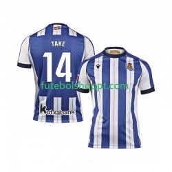 Camisola Homem Estados Unidos Real Sociedad Takef Kubo 14 Principais Equipamento 2025-2026 Manga Curta