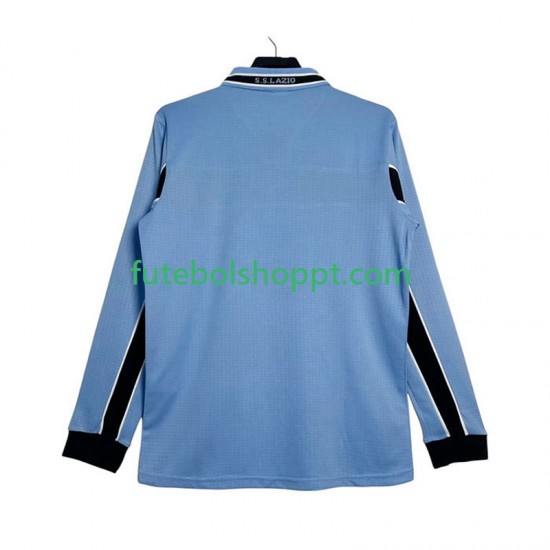 Camisola Homem SS Lazio Retro Principais Equipamento 1998 1999 Manga Comprida