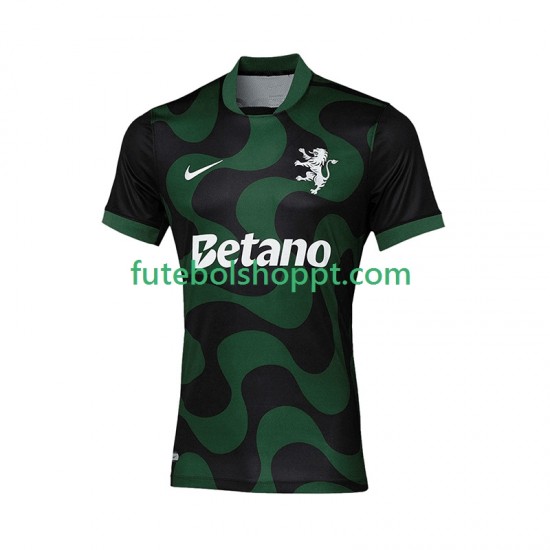 Camisola Homem Sporting CP Alternativa Equipamento Quarto Equipamento 2025-2026 Manga Curta