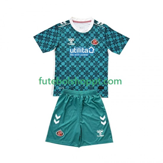Camisola Júnior Sunderland Guarda-redes Principais Equipamento 2025-2026 Manga Curta