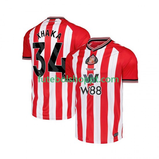 Camisola Homem Sunderland Granit Xhaka 34 Principais Equipamento 2025-2026 Manga Curta