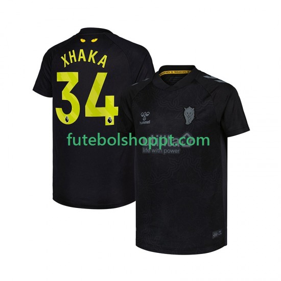 Camisola Homem Sunderland Granit Xhaka 34 Terceiro Equipamento 2025-2026 Manga Curta