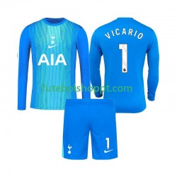 Camisola Júnior Tottenham Hotspur Guglielmo Vicario 1 Guarda-redes Alternativa Equipamento 2025-2026 Manga Comprida