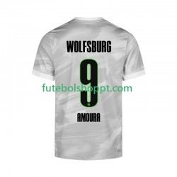 Camisola Homem VfL Wolfsburg Mohamed Amoura 9 Alternativa Equipamento 2025-2026 Manga Curta