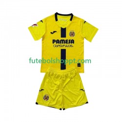 Camisola Júnior Villarreal CF Principais Equipamento 2025-2026 Manga Curta