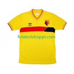 Camisola Homem Watford 1985 Retro Principais Equipamento Manga Curta
