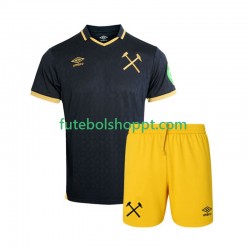 Camisola Júnior West Ham United Terceiro Equipamento 2025-2026 Manga Curta