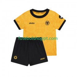 Camisola Júnior Wolverhampton Wanderers Principais Equipamento 2025-2026 Manga Curta