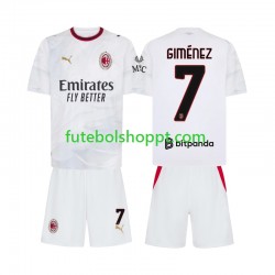 Camisola Júnior AC Milan Gimenez 7 Alternativa Equipamento 2026-2027 Manga Curta