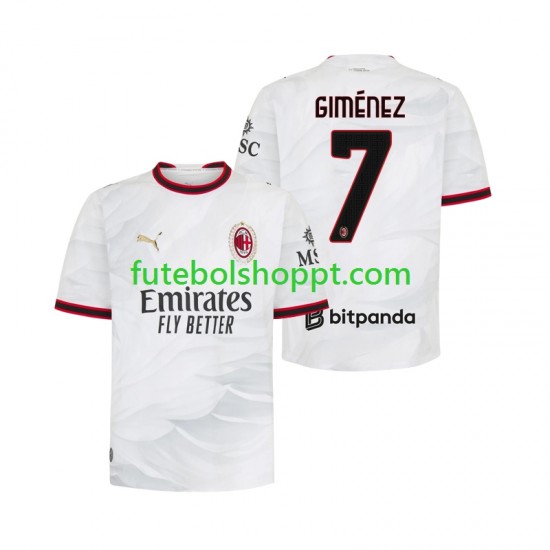 Camisola Homem AC Milan Gimenez 7 Alternativa Equipamento 2026-2027 Manga Curta