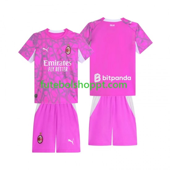 Camisola Júnior AC Milan Guarda-redes Alternativa Equipamento 2026-2027 Manga Curta