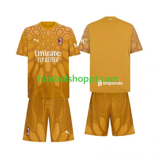 Camisola Júnior AC Milan Guarda-redes Principais Equipamento 2026-2027 Manga Curta