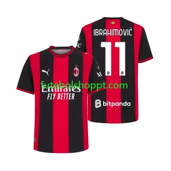 Camisola Homem AC Milan Ibrahimović 11 Principais Equipamento 2026-2027 Manga Curta