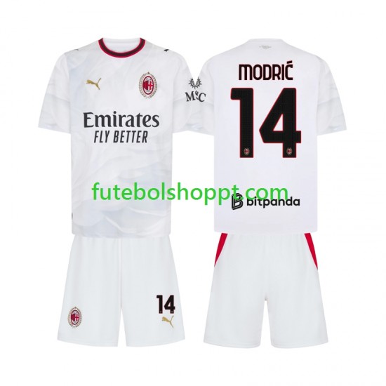 Camisola Júnior AC Milan Modrić Luka 14 Alternativa Equipamento 2026-2027 Manga Curta