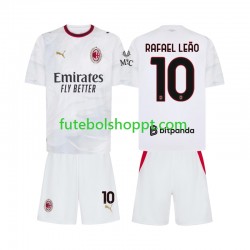 Camisola Júnior AC Milan Rafael Leao 10 Alternativa Equipamento 2026-2027 Manga Curta