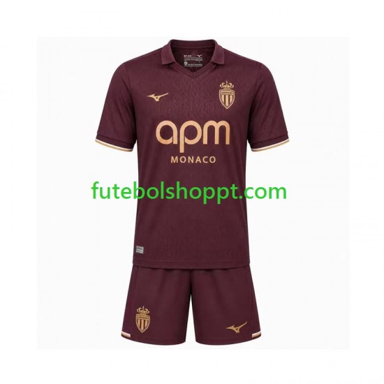 Camisola Júnior AS Monaco Alternativa Equipamento 2026-2027 Manga Curta