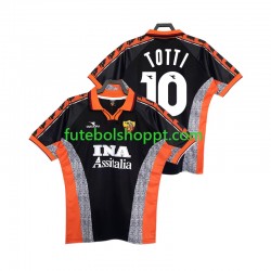 Camisola Homem AS Roma Totti 10 Retro Terceiro Equipamento 1998 1999 Manga Curta