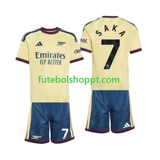Camisola Júnior Arsenal Bukayo Saka 7 Terceiro Equipamento 2026-2027 Manga Curta