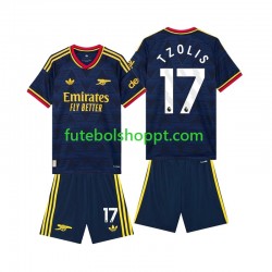 Camisola Júnior Arsenal Christos Tzolis 17 Alternativa Equipamento 2026-2027 Manga Curta
