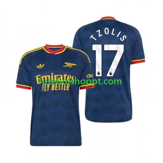 Camisola Homem Arsenal Christos Tzolis 17 Alternativa Equipamento 2026-2027 Manga Curta