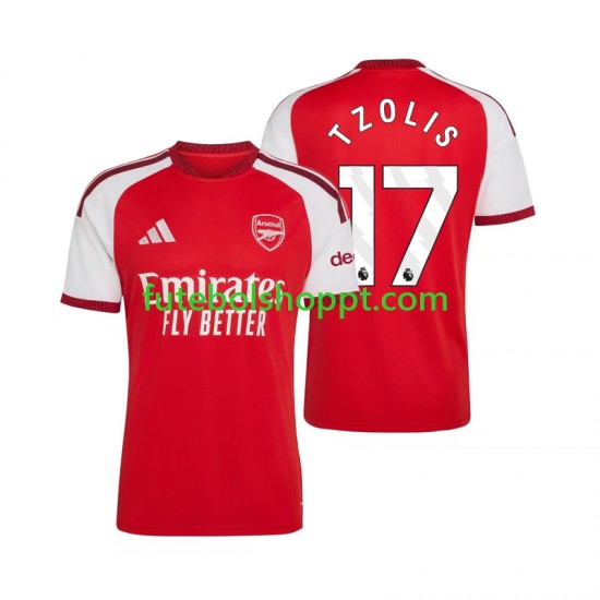 Camisola Homem Arsenal Christos Tzolis 17 Principais Equipamento 2026-2027 Manga Curta