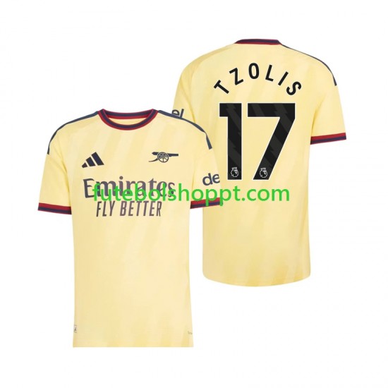 Camisola Homem Arsenal Christos Tzolis 17 Terceiro Equipamento 2026-2027 Manga Curta