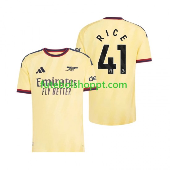 Camisola Homem Arsenal Declan Rice 41 Terceiro Equipamento 2026-2027 Manga Curta