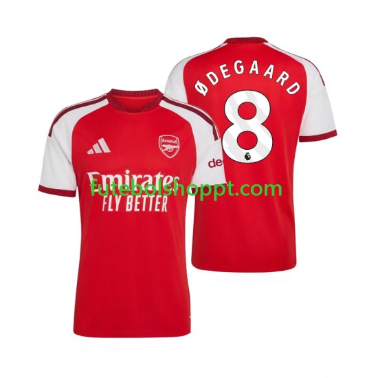 Camisola Homem Arsenal Martin Odegaard 8 Principais Equipamento 2026-2027 Manga Curta