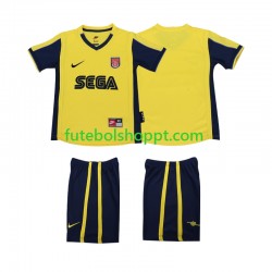 Camisola Júnior Arsenal 2000 2001 Retro Alternativa Equipamento Manga Curta