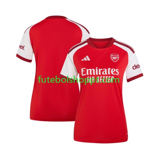 Camisola Mulher Arsenal Principais Equipamento 2026-2027 Manga Curta