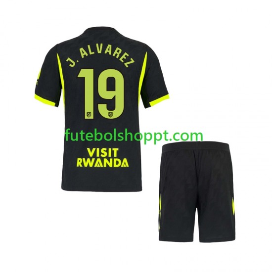 Camisola Júnior Atlético Madrid Julian Alvarez 19 Alternativa Equipamento 2026-2027 Manga Curta