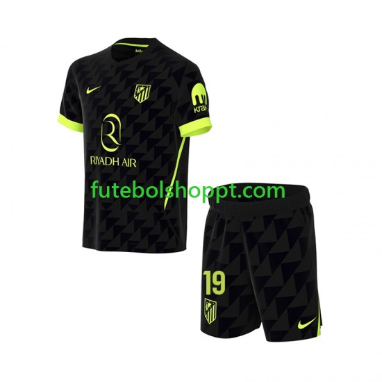 Camisola Júnior Atlético Madrid Julian Alvarez 19 Alternativa Equipamento 2026-2027 Manga Curta