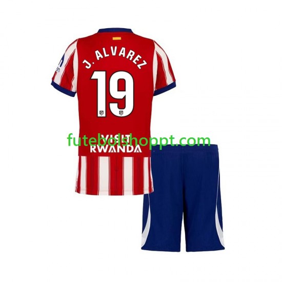 Camisola Júnior Atlético Madrid Julian Alvarez 19 Principais Equipamento 2026-2027 Manga Curta