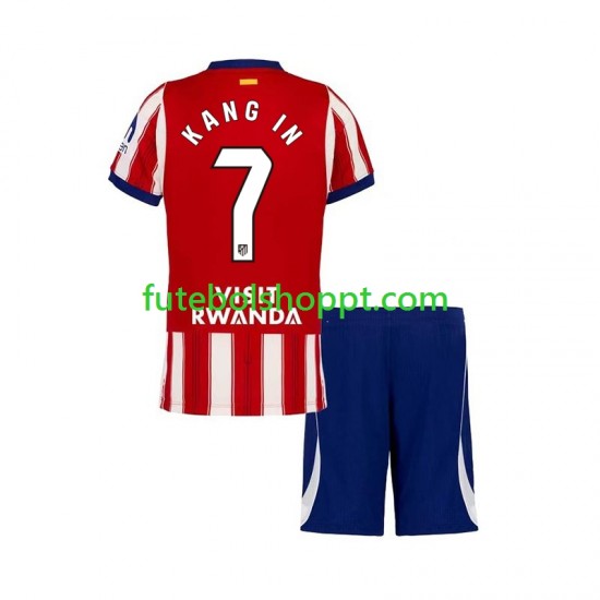 Camisola Júnior Atlético Madrid Lee Kang-in 7 Principais Equipamento 2026-2027 Manga Curta